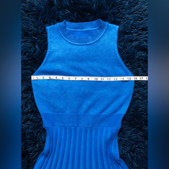 NWOT Knit Tank Dresses Vacation Sleeveless Ribbed Swing Party Midi Dress. Size M - Picture 6 of 10